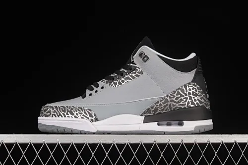 All categories Air Jordan Jordan series basketball shoes Air Jordan 3 Air Jordan 3 "Wolf Grey" AJ3 Joe 3 Wolf Gray 136064-004